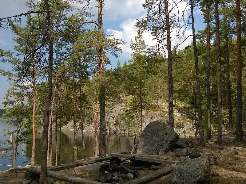 Linnansaari nasjonalpark i innsjøen Saimaa