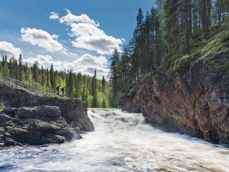 Stryket Kiutaköngäs i Oulanka