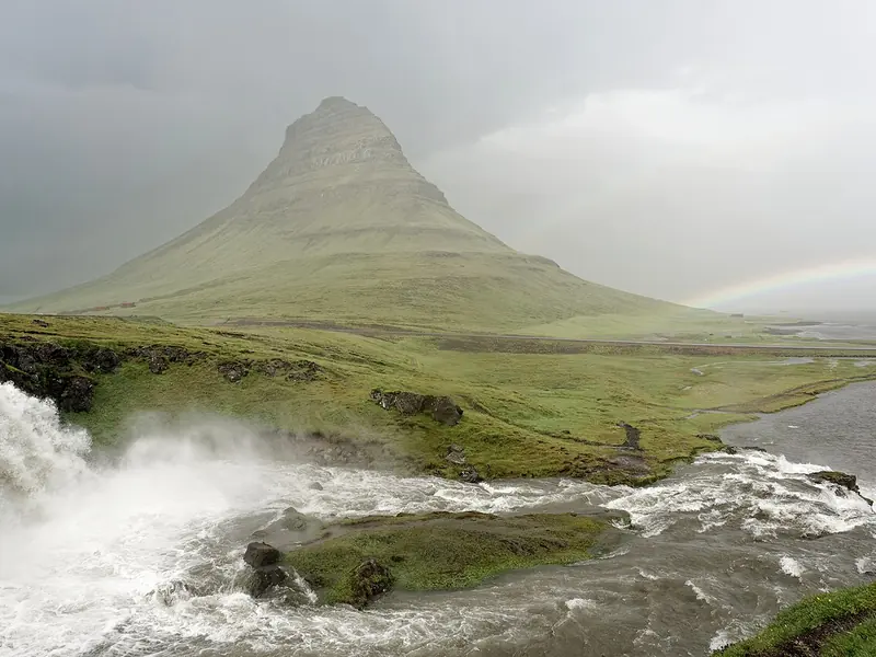 Fjellet Kirkjufell på Snæfellsnes