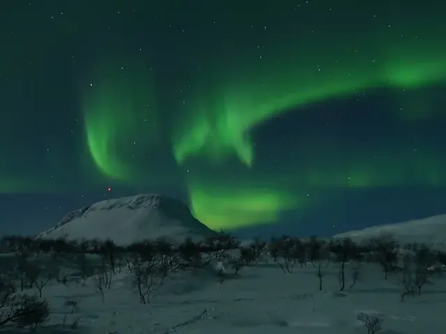 Nordlys i finsk Lappland