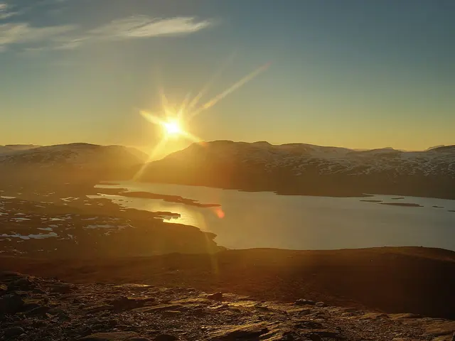 Midnattssol ved Abisko
