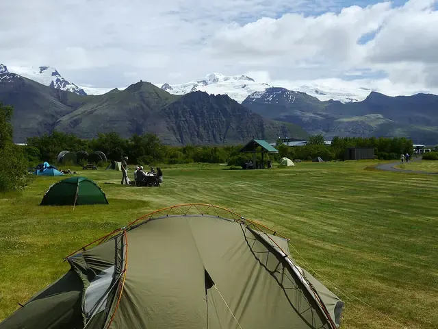 Campingplassen i Skaftafell på Island