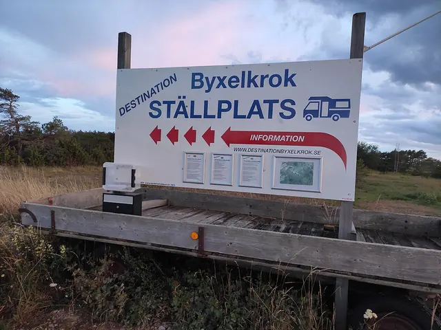 Bobilplassen i Byxelkrok på Öland
