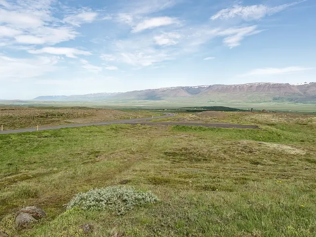 Fjellene på Tröllaskagi på Nord-Island