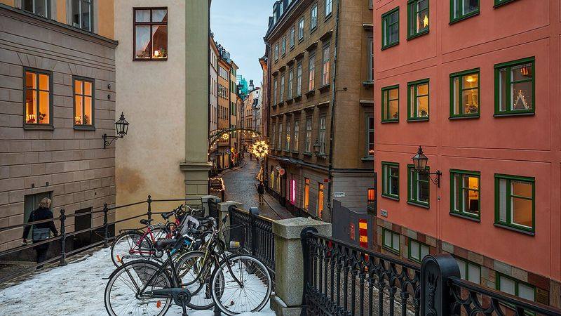Een straatje in Gamla stan, Stockholm