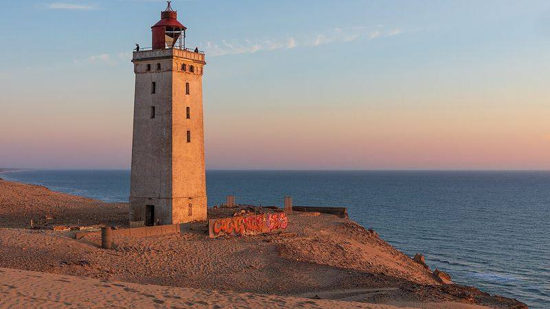 Fyret Rubjerg Knude i sanddynen