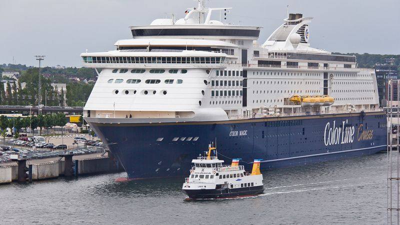 Veerboot Color Magic van Color Line in de haven van Kiel