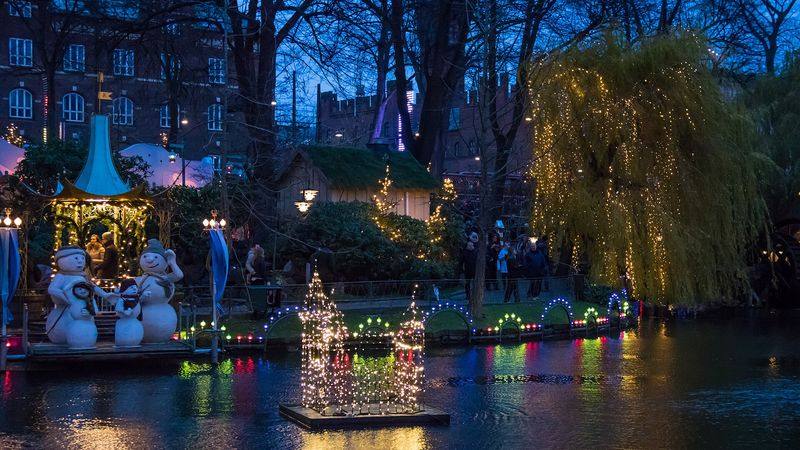 Julebelysning i Tivoli i København