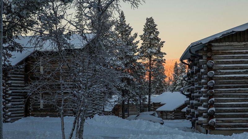 Saariselkä i finsk Lappland