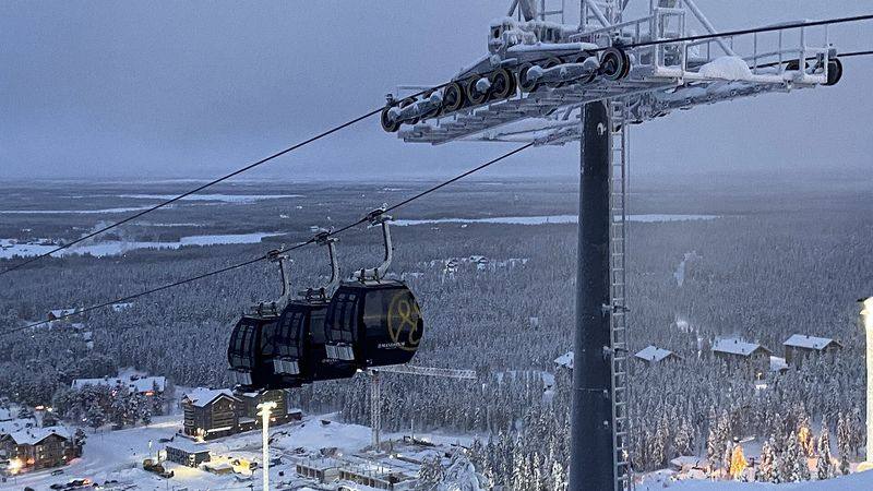 Gondol i Levi i finsk Lappland