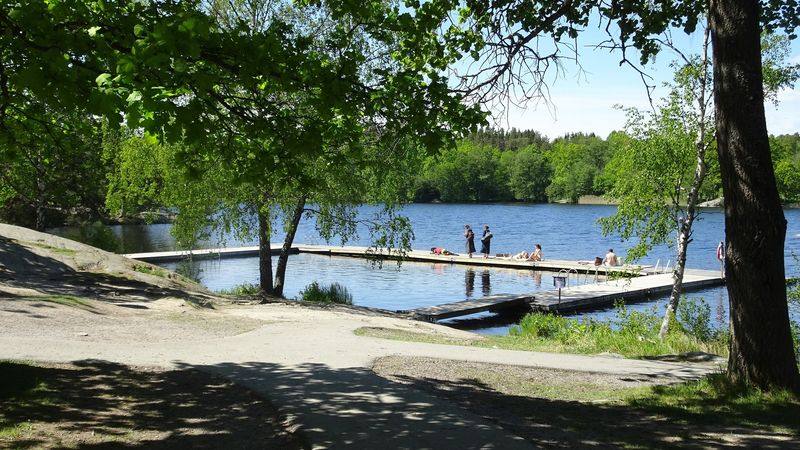 Zwemplek bij Hellasgården bij Stockholm