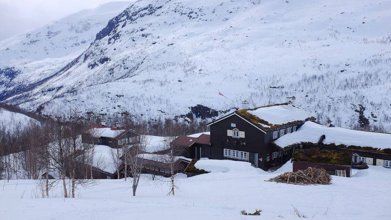 Berghut Skogadalsbøen in Jotunheimen, Noorwegen