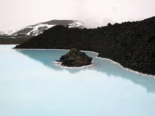 Blue Lagoon in de winter