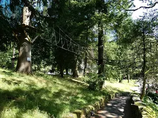 Sfeerfoto, niet Høyt & Lavt: klimparcours in Brockhole (Engeland)